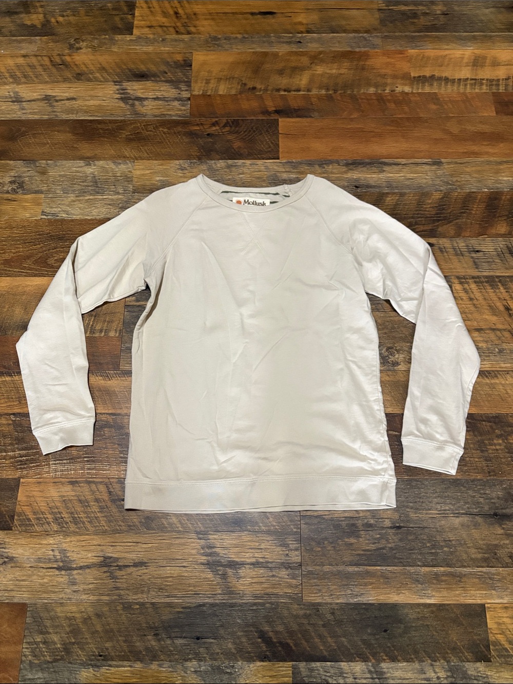Mollusk Surf Shop Cream Crewneck Sweatshirt